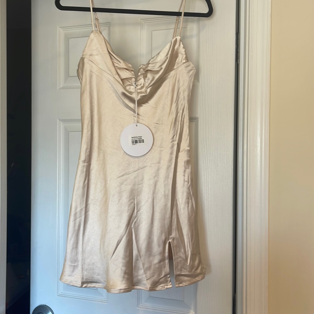 Princess Polly Hewlett Mimi Dress Champagne